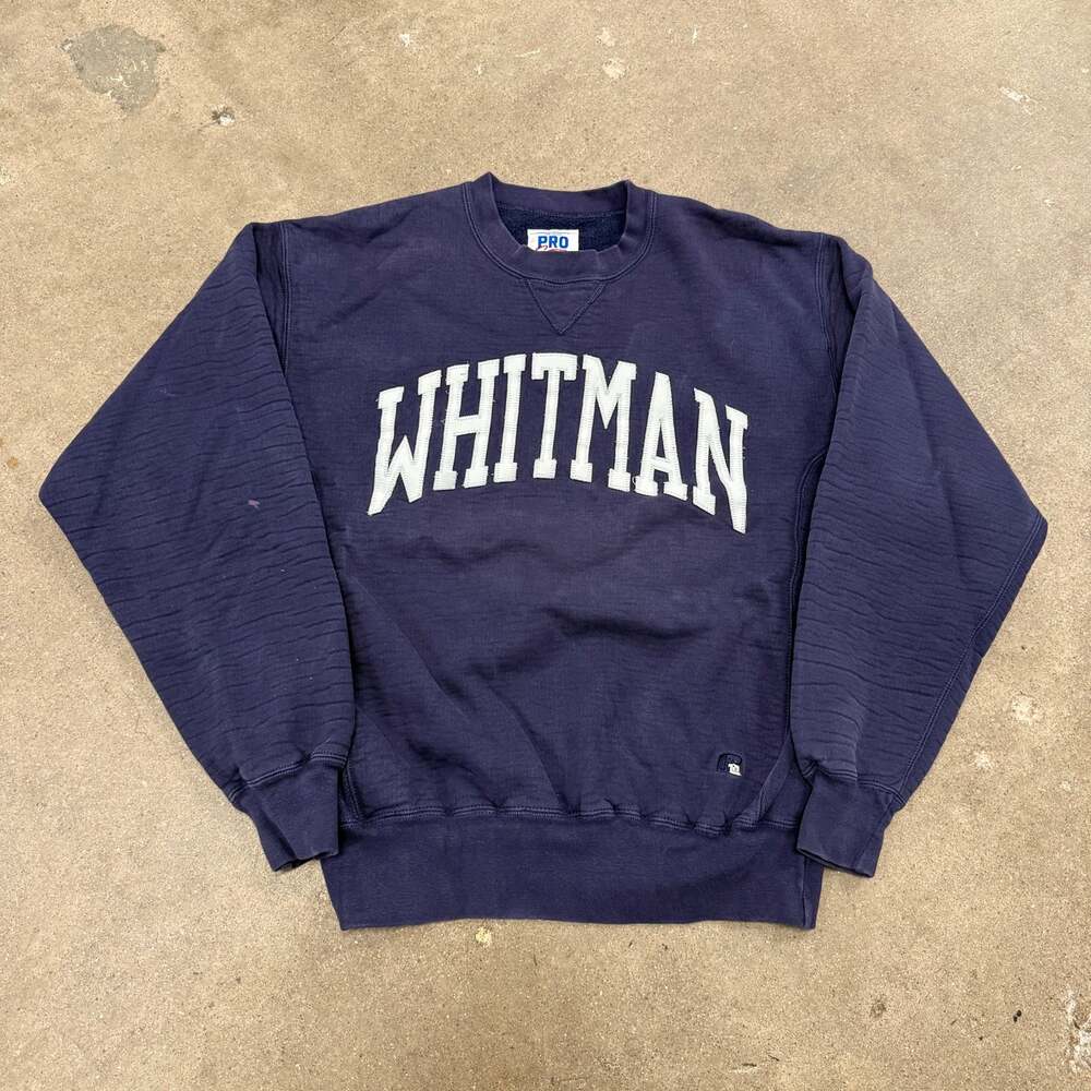 Vintage 90s Russell Athletic Pro Cotton Heavyweight Whitman Medium Crewneck USA